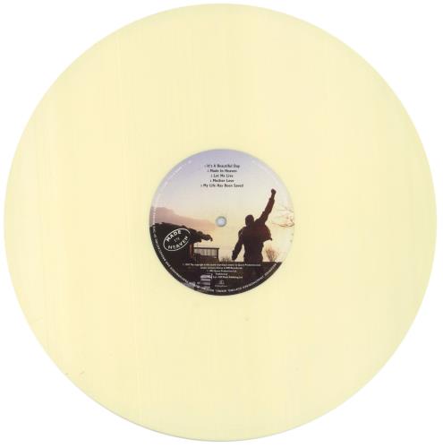 Queen Made In Heaven - Cream Vinyl - Stickered - EX UK vinyl